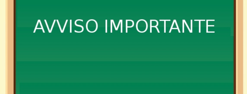 avviso importante